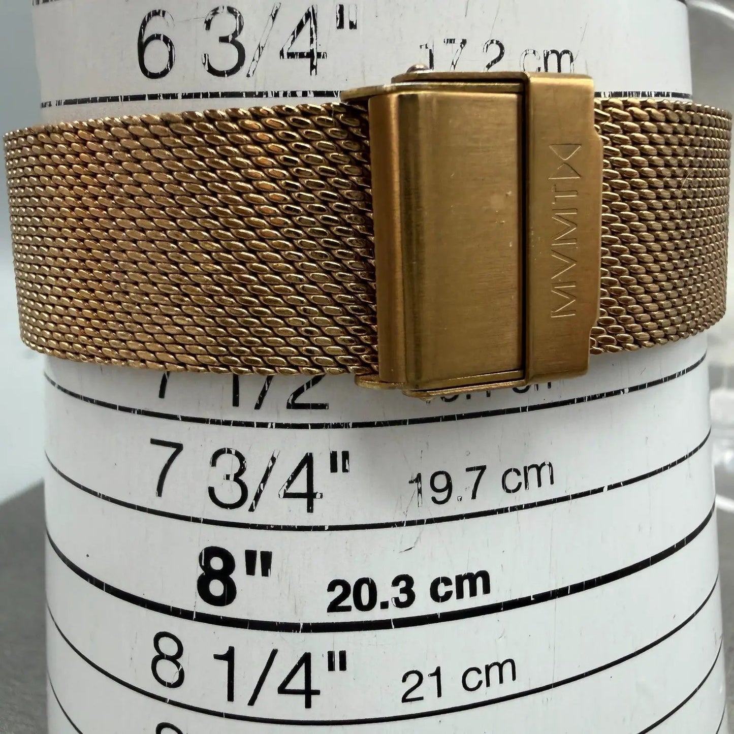 MVMT Boulevard Watch Women 38mm MOP Dial Rose Gold Tone Mesh Band New BatteryLK10