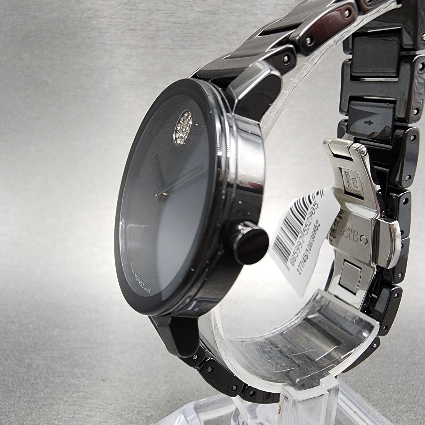 Movado Bold Evolution 2.0 Watch Women Black Dial Black Ceramic Round 3601235