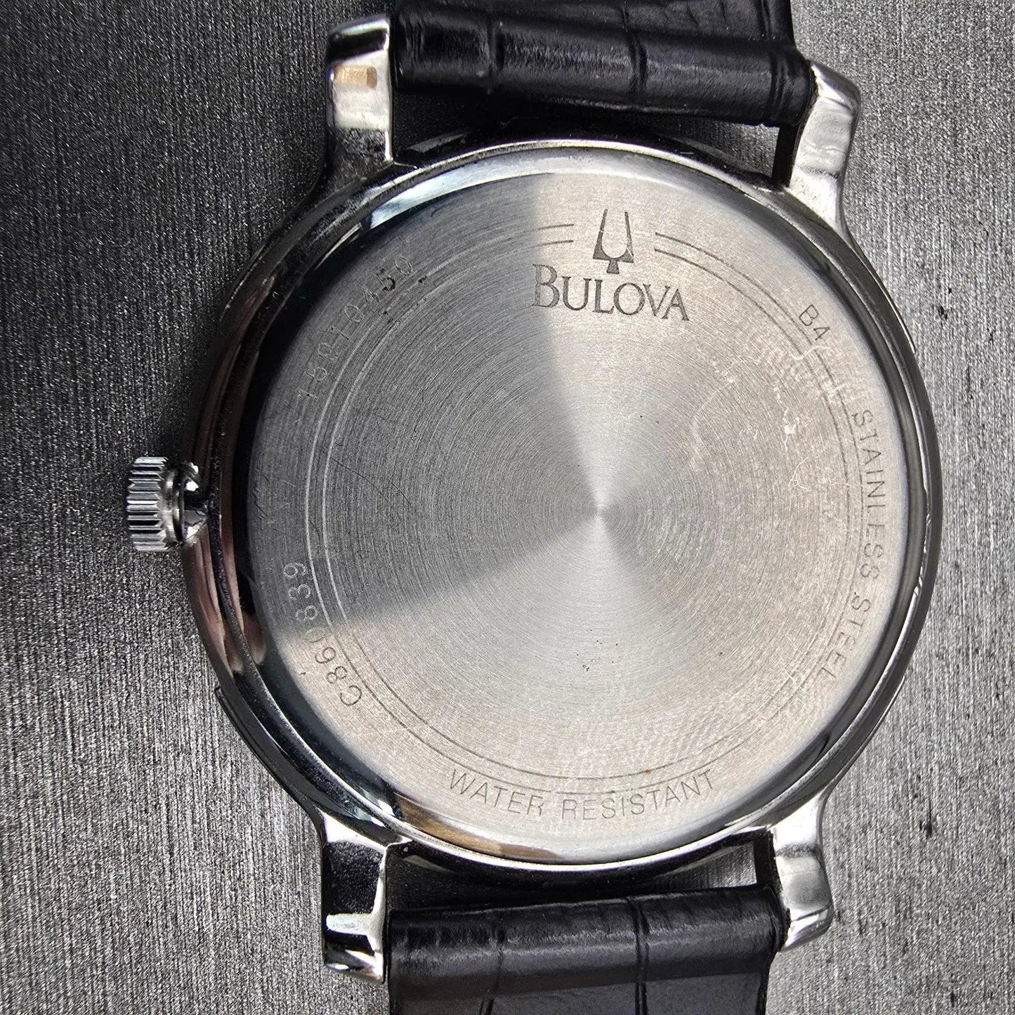 Bulova Watch Men 40mm Silver Dial Silver Tone Date Round 96B120 New Battery10