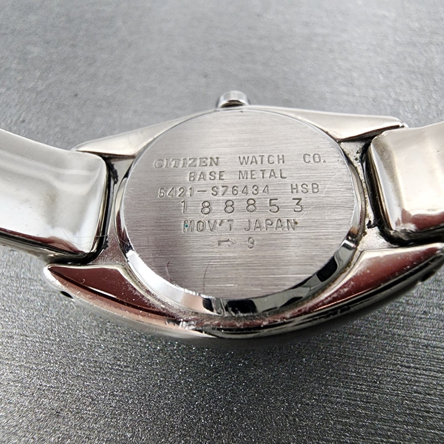Citizen Watch Women 20mm Black Dial Silver Tone Round 5421-S76434 New Battery