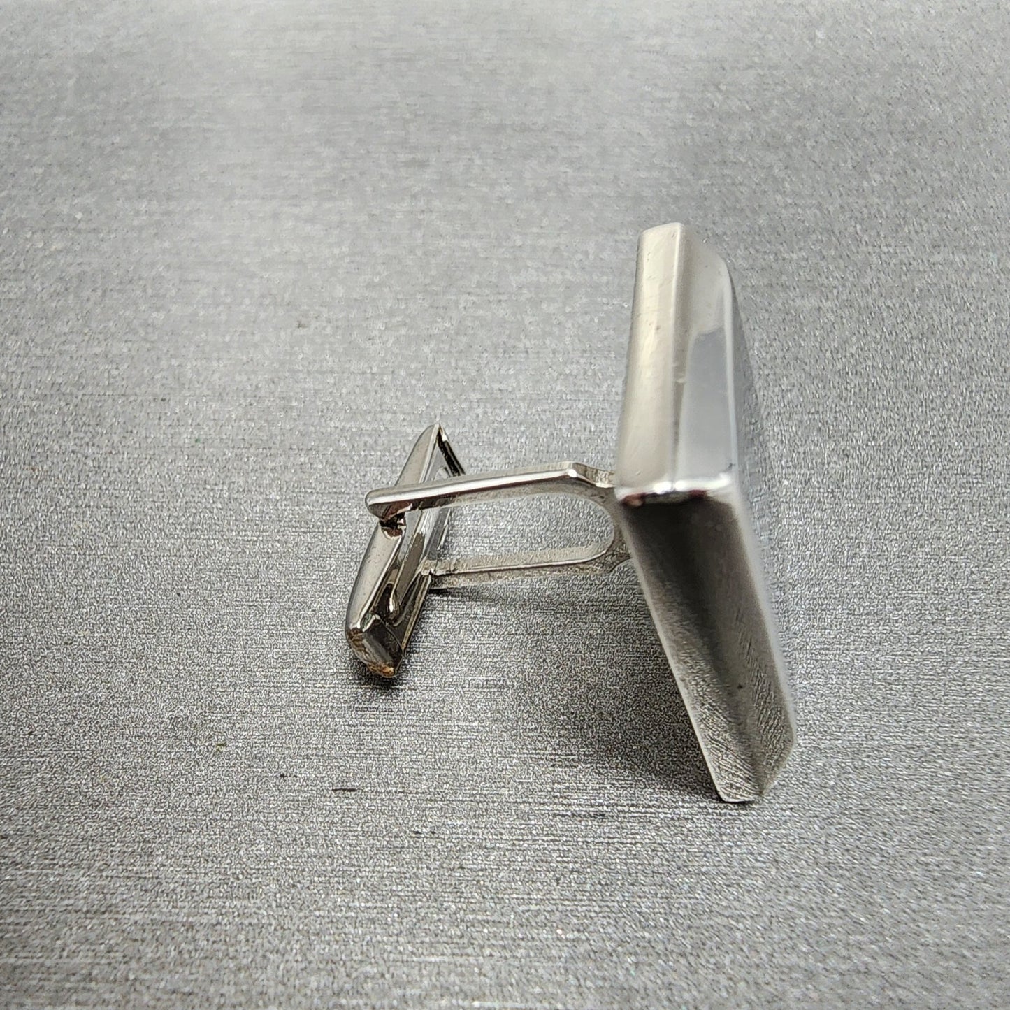 VTG Endura Cuff Link Watch Silver Tone White Dial Manual Wind PARTS