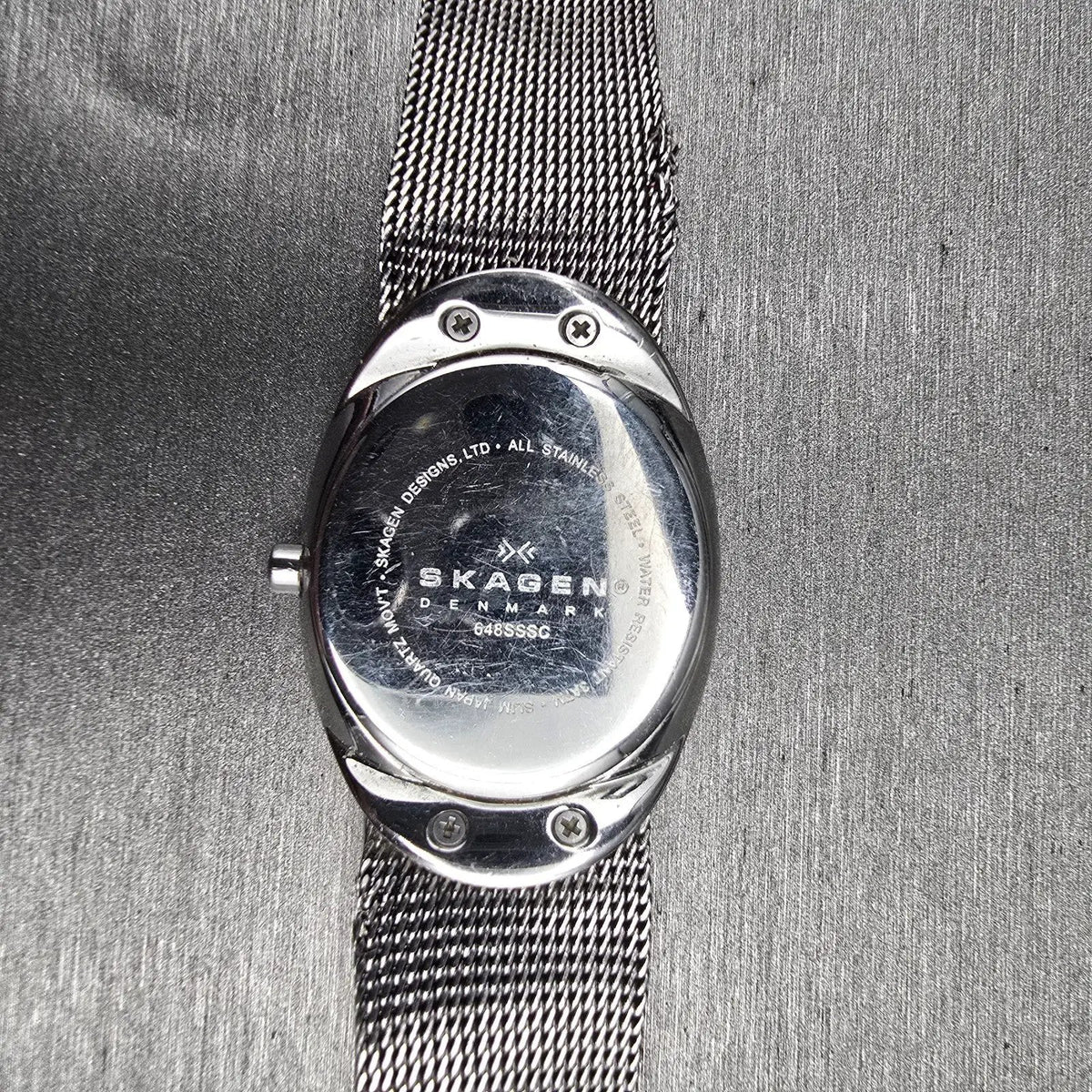 Skagen Watch Women 26mm Silver Dial Silver Tone Oval 468SSSC New Battery10