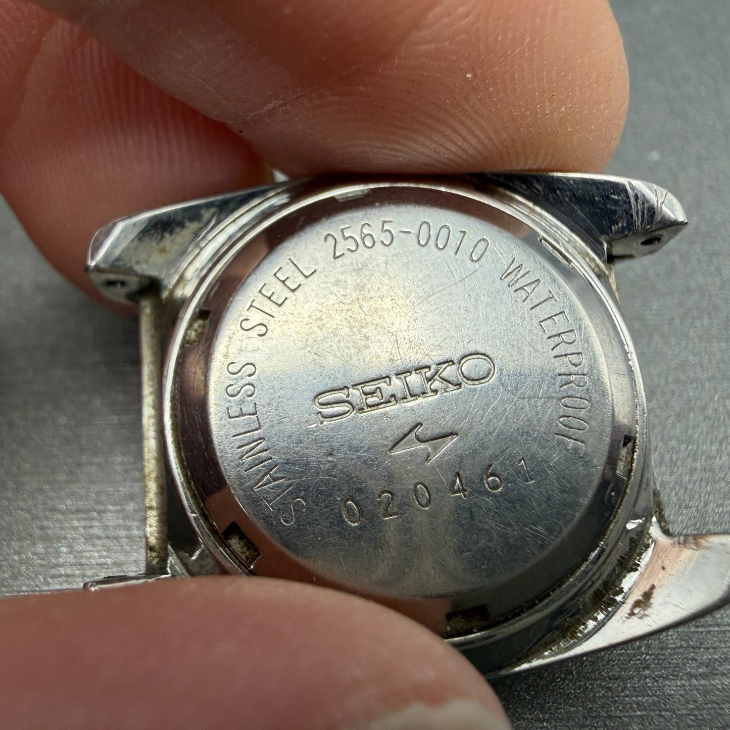 Seiko Matic Lady Special Watch Women 25mm Silver Dial Steel Date 2565-0010 PARTS13