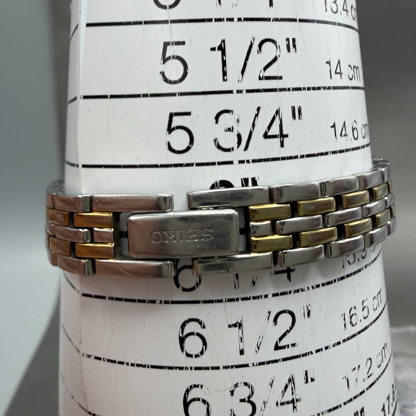 Seiko Watch Women 16mm White Dial Two Tone Octagon 1N00-0GV0 New Battery VTG 2111