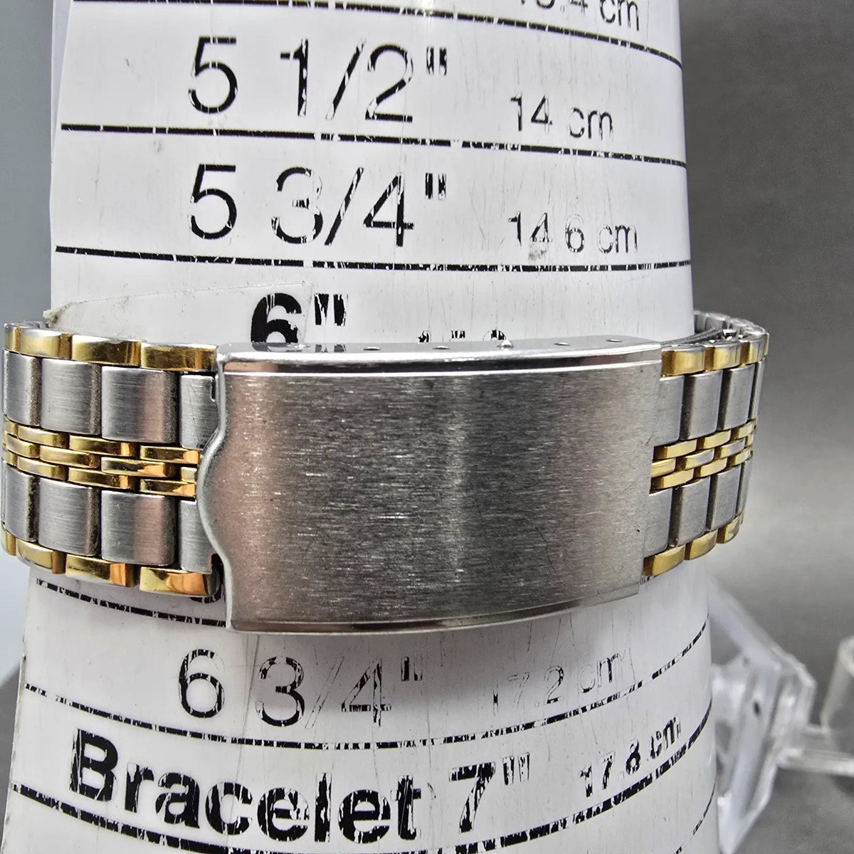 Orient Listlank Tank Watch Men 26mm Champagne Dial Two Tone C252C1-40 PARTS VTG11