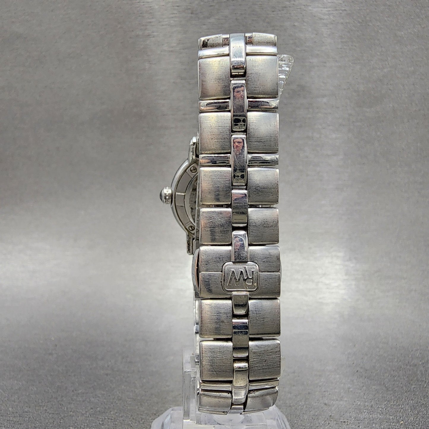 Raymond Weil Parisfal Watch Women 27mm MOP Dial Silver Tone Date 9441 New Batt
