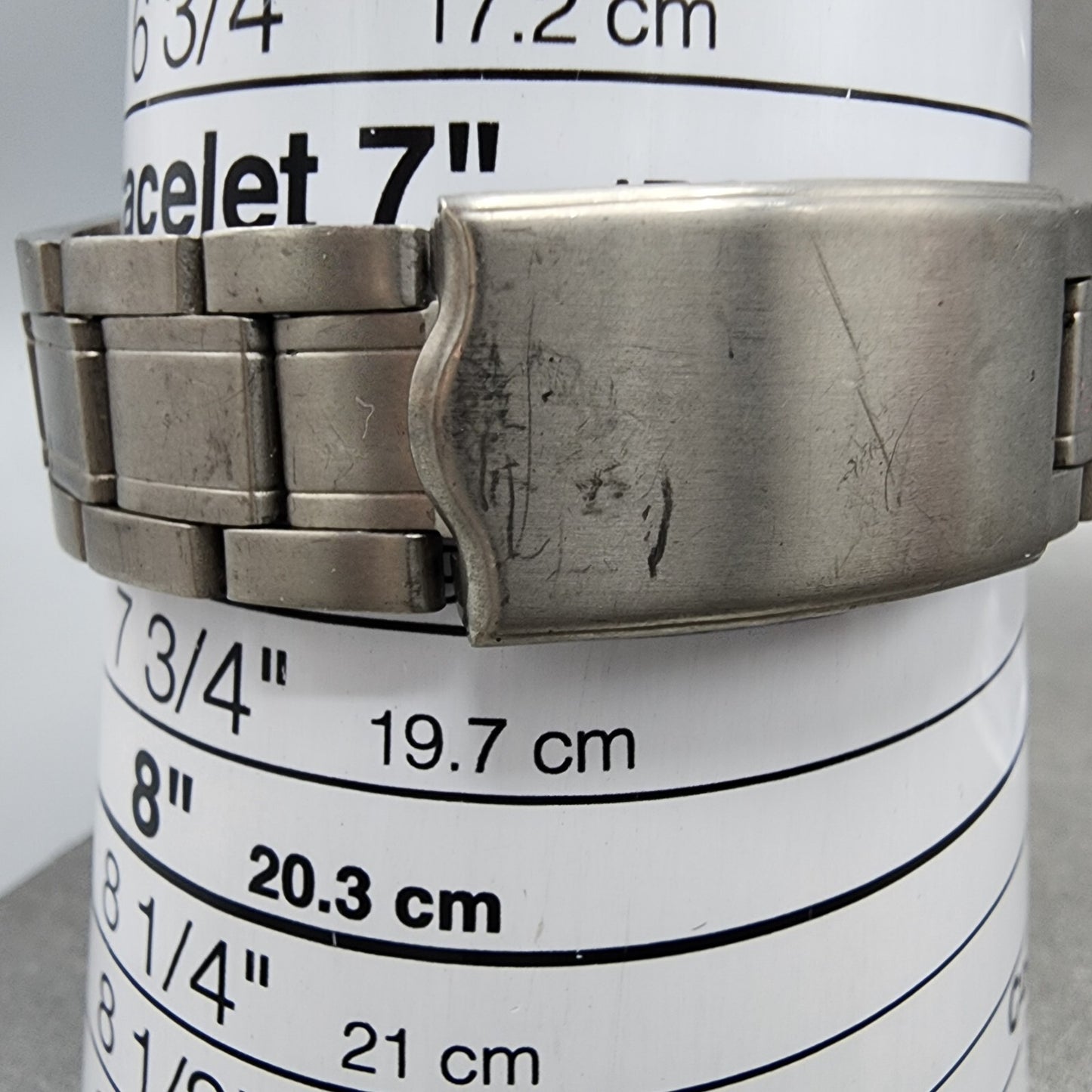 Seiko Alba Titanium Watch Men 35mm Silver Dial Date VX42-0AE0 New Battery
