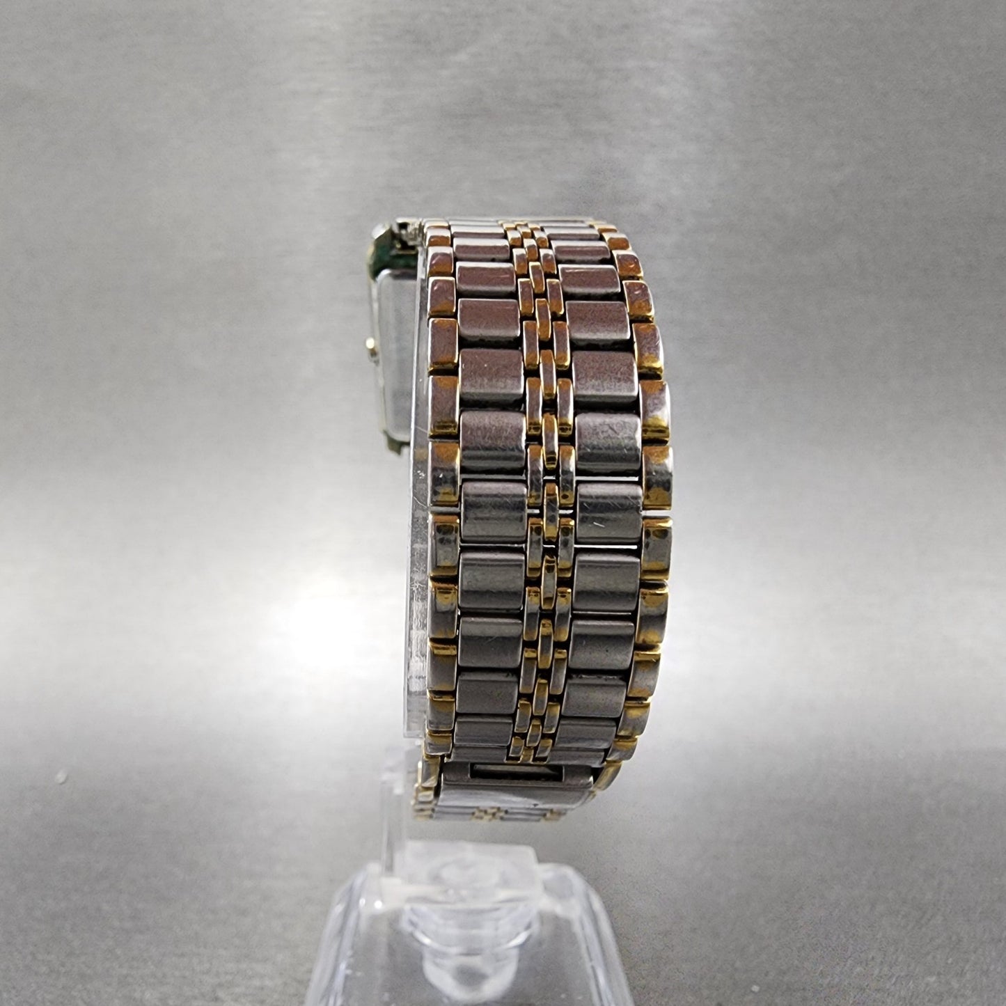 Seiko Dolce Tank Watch Men 26mm Champagne Dial Two Tone 5s21-5a20 PARTS