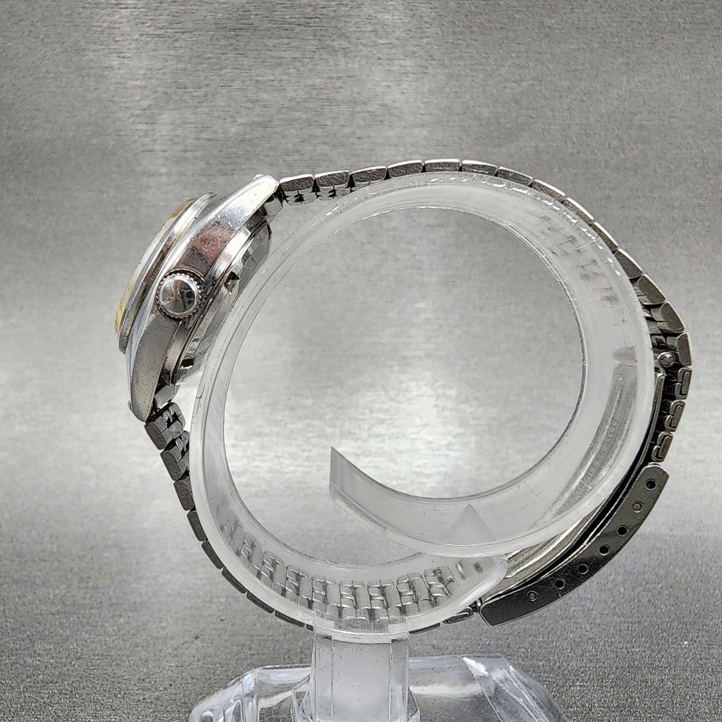 Seiko Automatic Watch Women 24mm Silver Dial Silver Tone Daydate 2706-0080 Runs