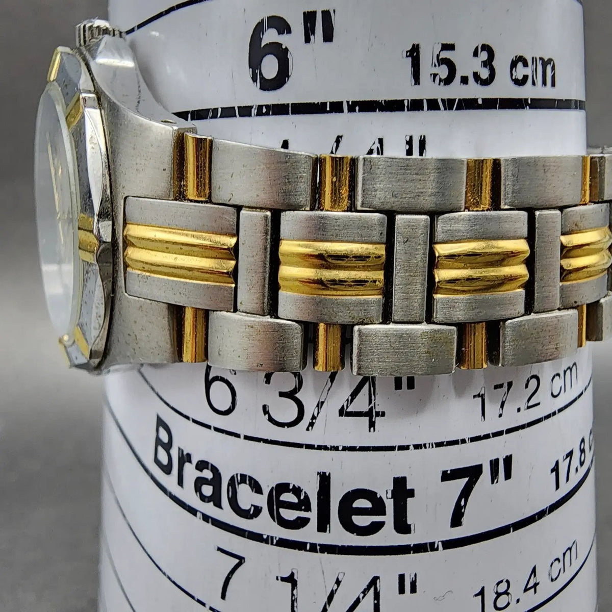 Bulova Watch Women 29mm MOP Dial Two Tone Date Round 98P116 New Battery10
