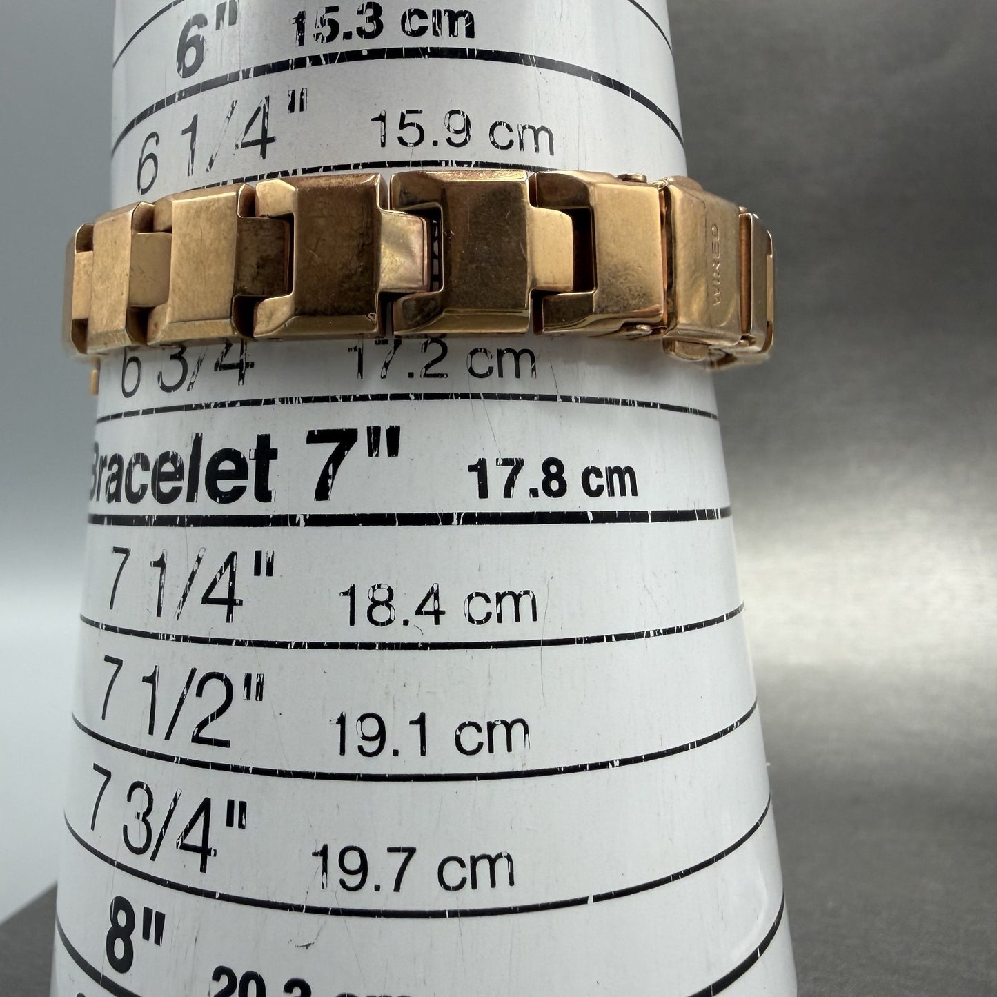 Seiko Wired Tank Watch Women 14mm MOP Dial Rose Gold Tone Rectangle New Battery10