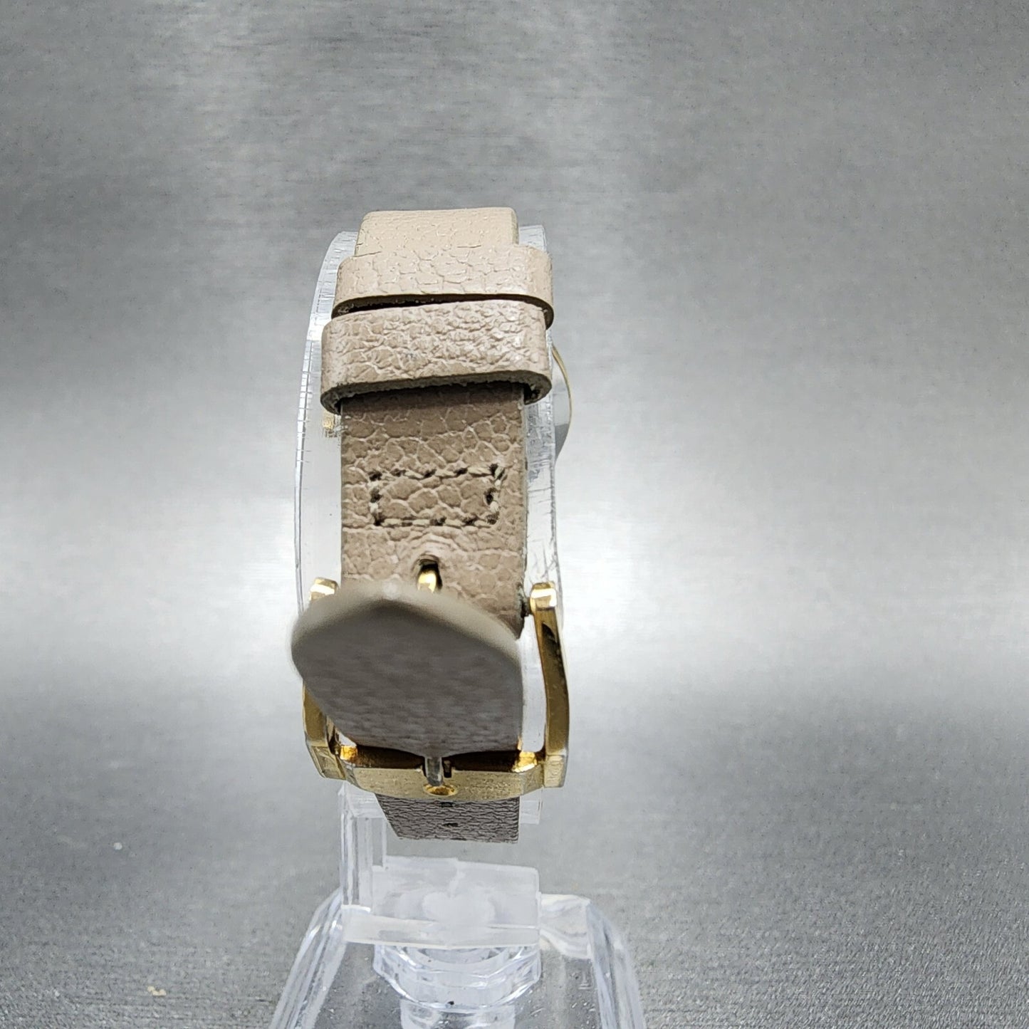 VTG Movado Muesum Watch Women 25mm brown Dial Gold Plated Manual Wind Runs