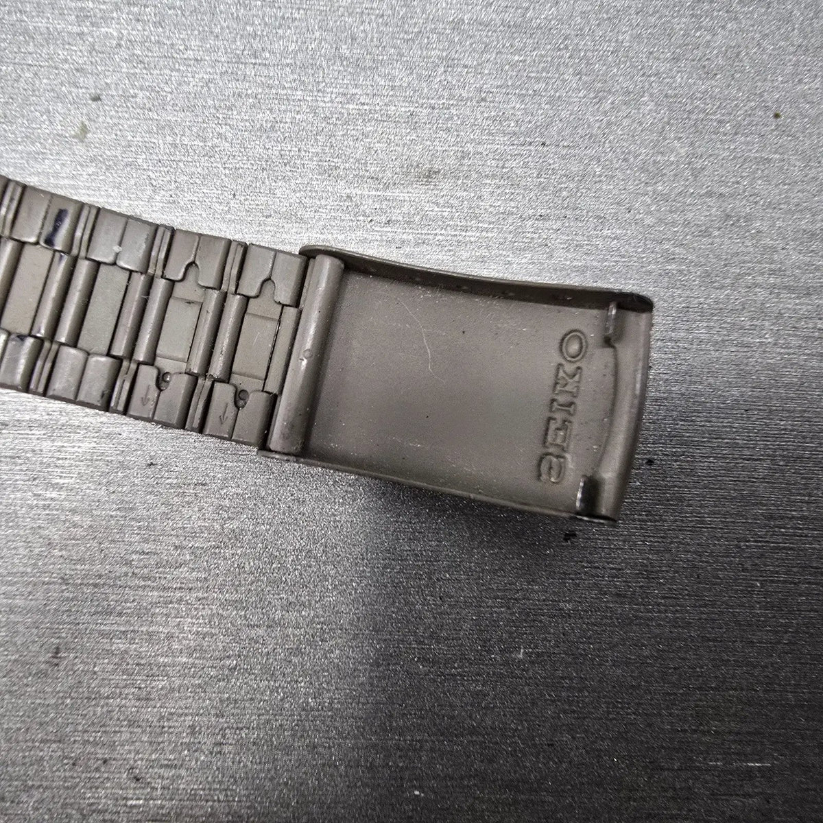 Seiko Watch Men 36mm Gray Dial Gray Case Daydate 7433-6020 Round PARTS18
