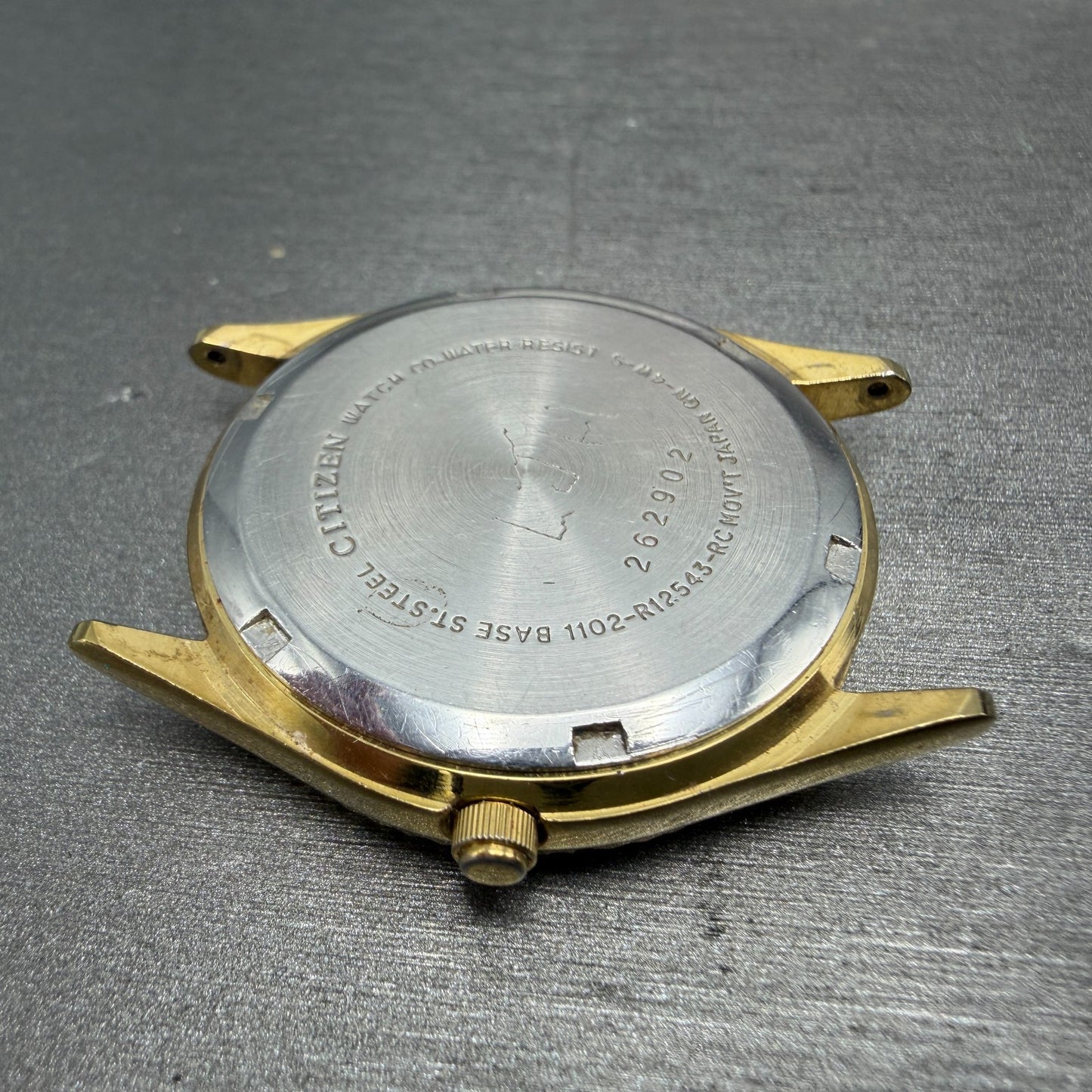 Citizen CQ President Watch Men 35mm Champagne Dial Gold Tone Daydate PARTS12