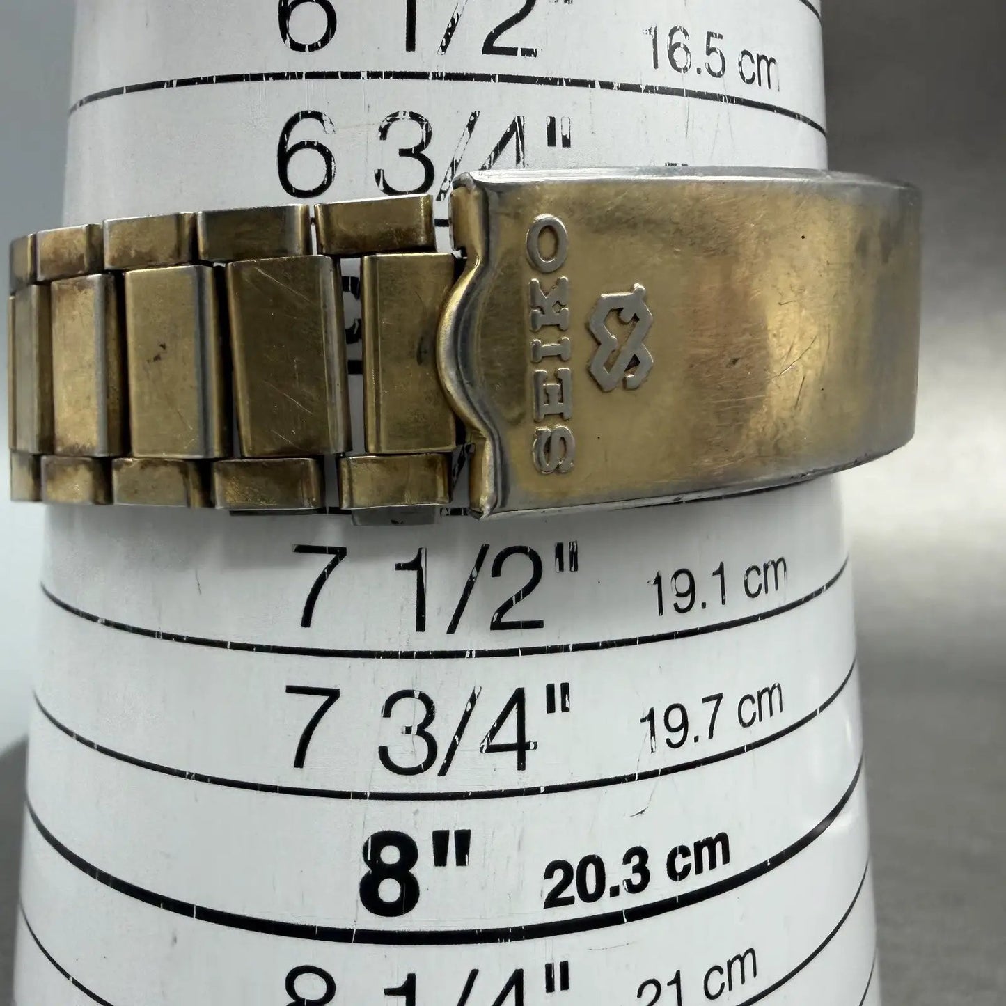 Seiko SQ Watch Men 36mm Brown Dial Gold Tone Daydate 4336-8129 New Battery10
