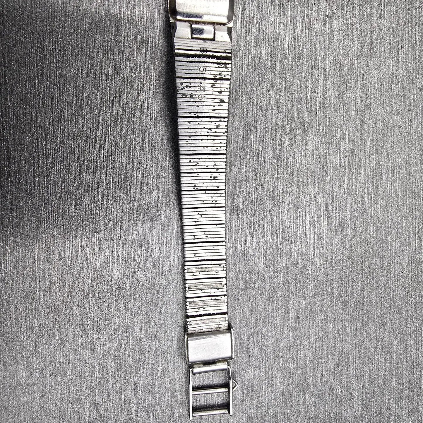 Seiko Watch Women 12mm Silver Dial Silver Tone Rectangle 2E20-5029 New Battery12