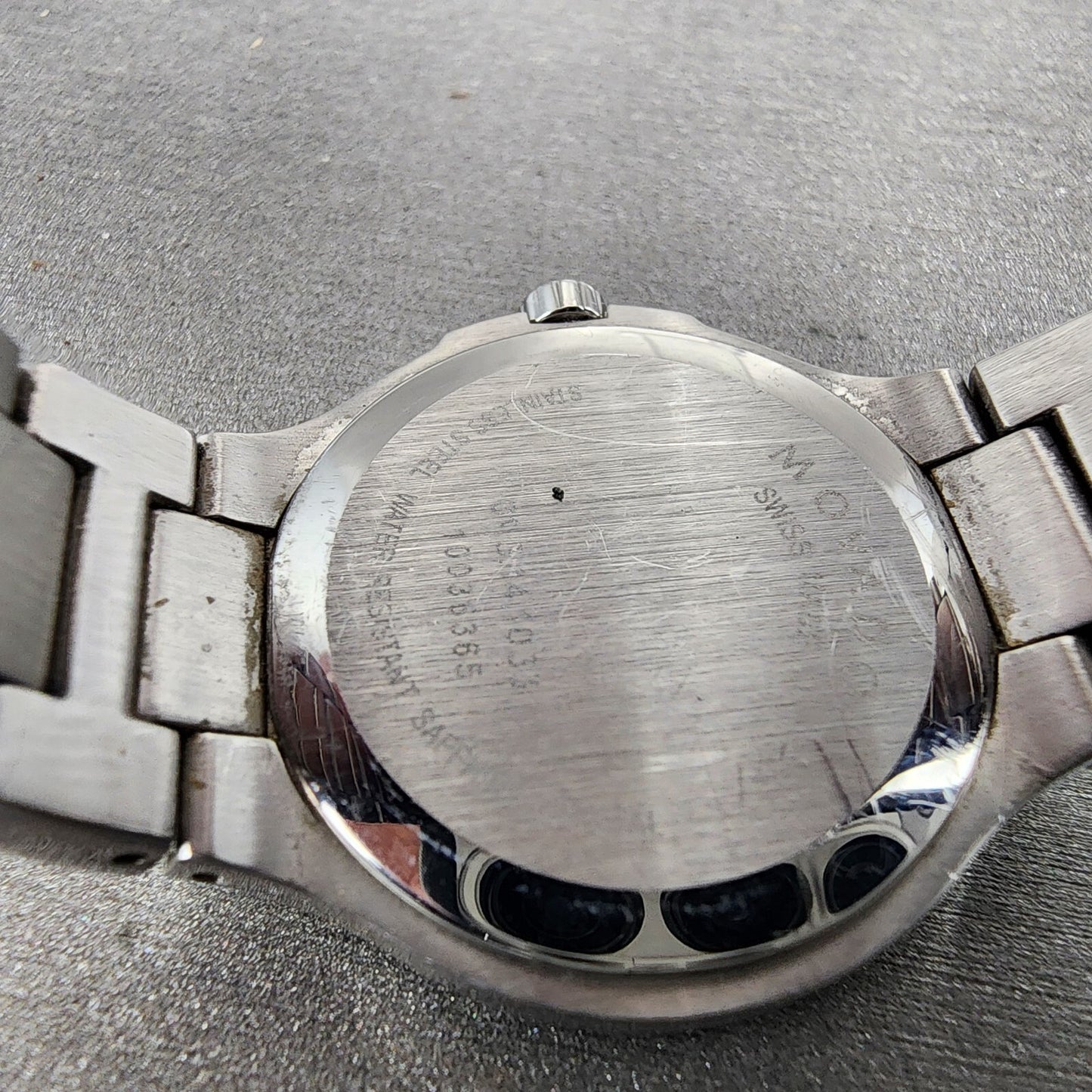 Movado Museum Watch Women 28mm Black Dial Stainless Steel Round New Battery