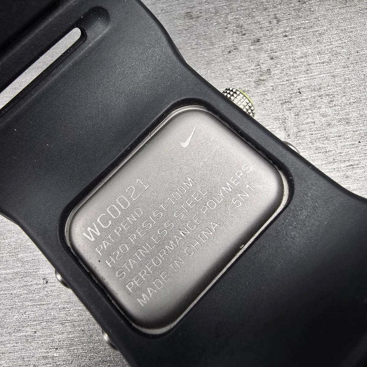 Nike Hammer Digital Watch Men 40mm Silver Black Chrono WC0021 New Battery10