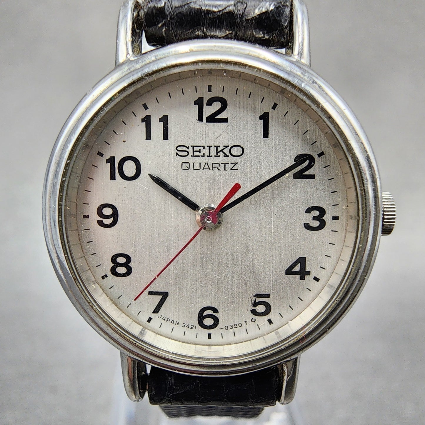 Seiko Watch Women 23mm Silver Dial Silver Tone 3421-0059 New Battery