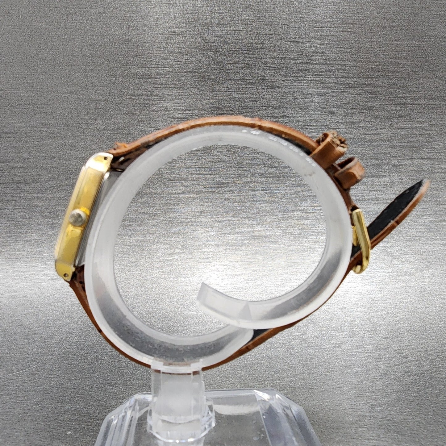 Citizen CQ Tank Watch Women 19mm Champagne Dial Gold Tone Rectangle New Battery