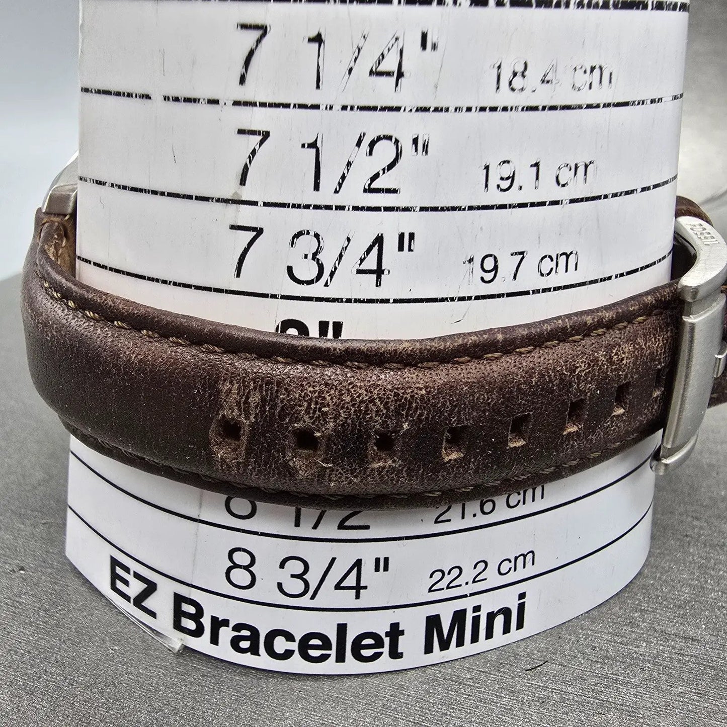 Fossil Chronograph Watch Men 38mm Cream Dial Silver Tone FS4839 New Battery10