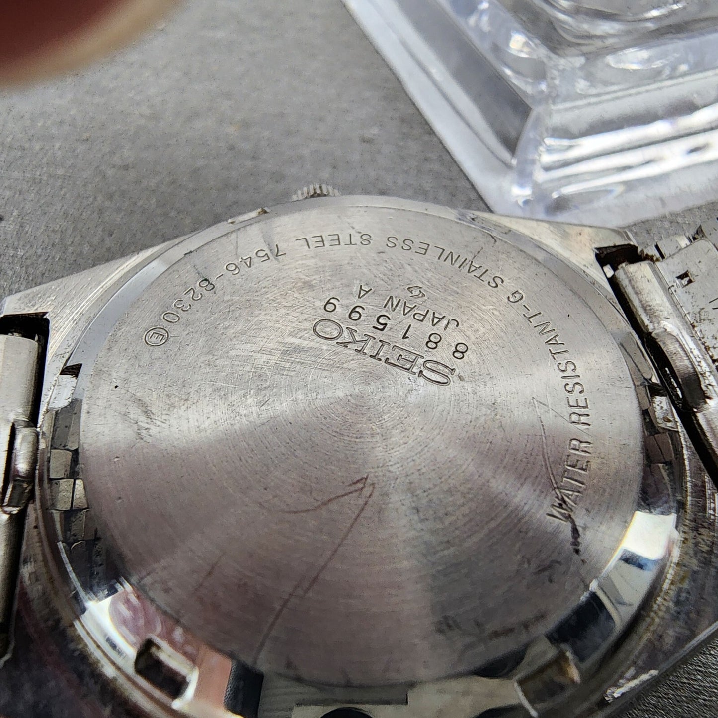 Seiko Type II Watch Men 36mm Green Dial Silver Tone Daydate 7546-8230 New Batt