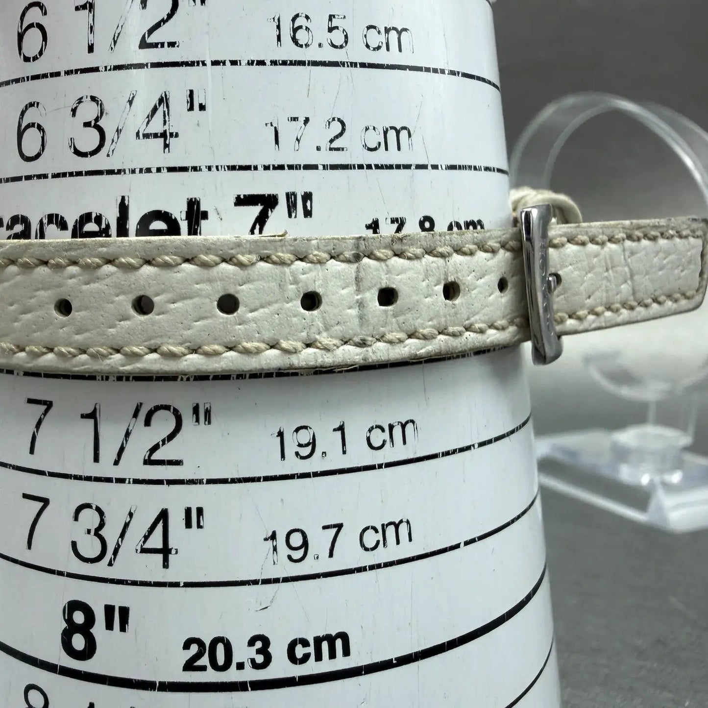 Coach Tank Watch Women 17mm White Dial Silver Tone Rectangle 0312 New Battery10