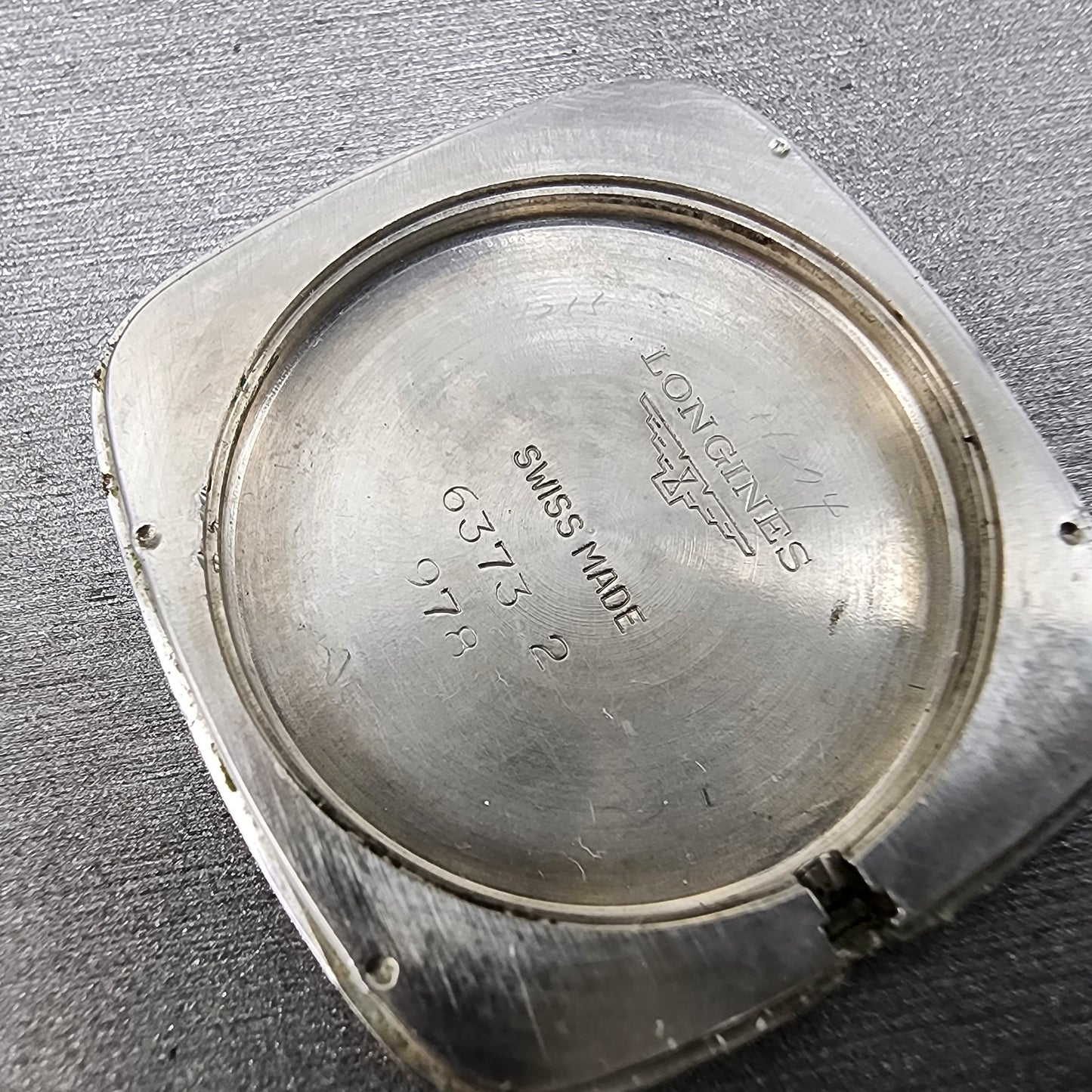 Longines Tank Watch Men 30mm Gold Dial Gold Tone Rectangle 978 READ!!!! New Batt10
