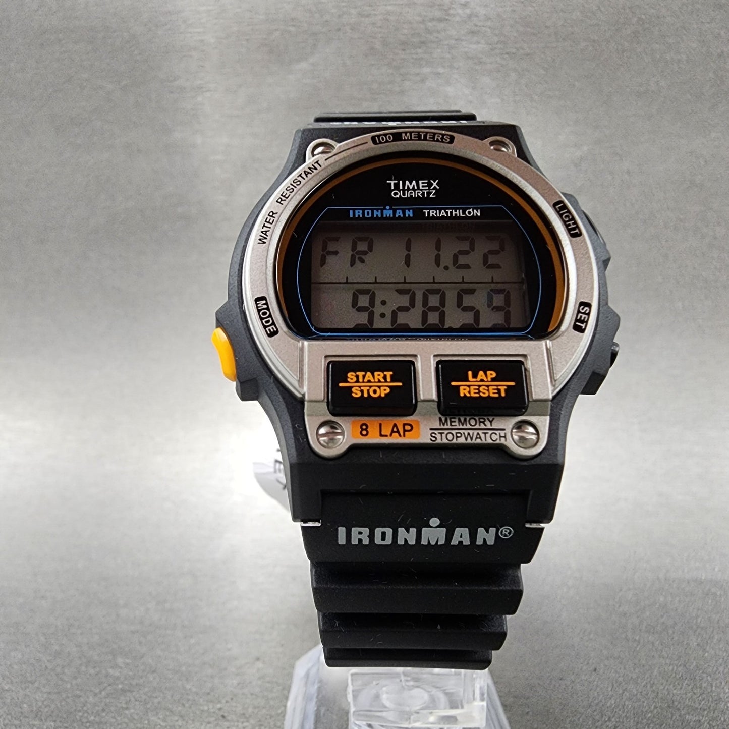 TIMEX × DOORS 20th IRONMAN Watch Men 40mm Digital Alarm Chrono Black TW5M57600