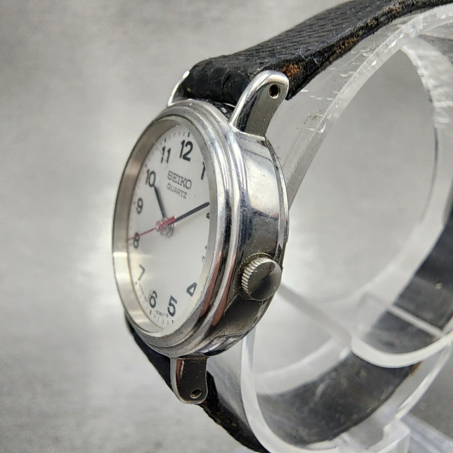 Seiko Watch Women 23mm Silver Dial Silver Tone 3421-0059 New Battery