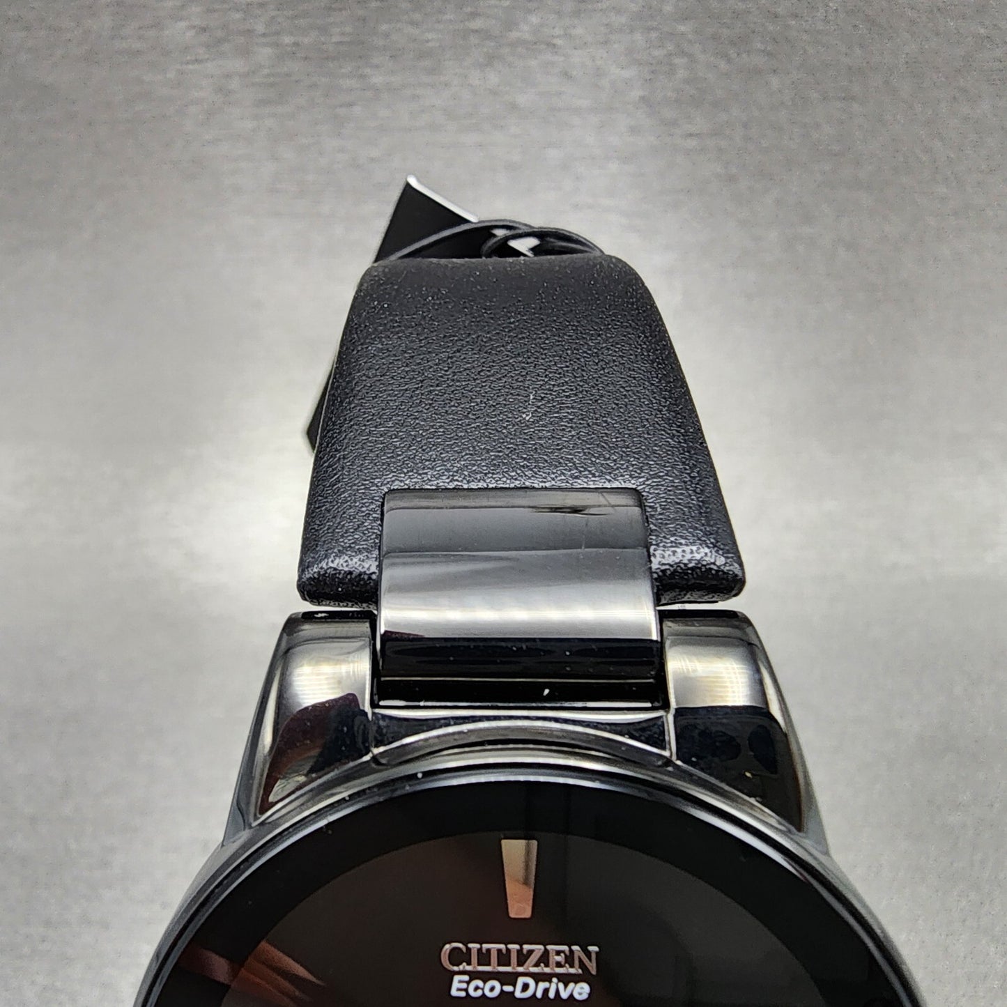 Citizen Eco-Drive Axiom Watch Men 40mm Black Dial Black Tone Leather Date Works