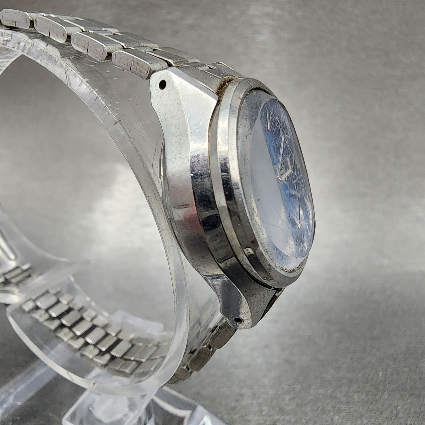 Seiko Automatic Watch Women 27mm Blue Dial Stainless Steel Daydate Round Runs