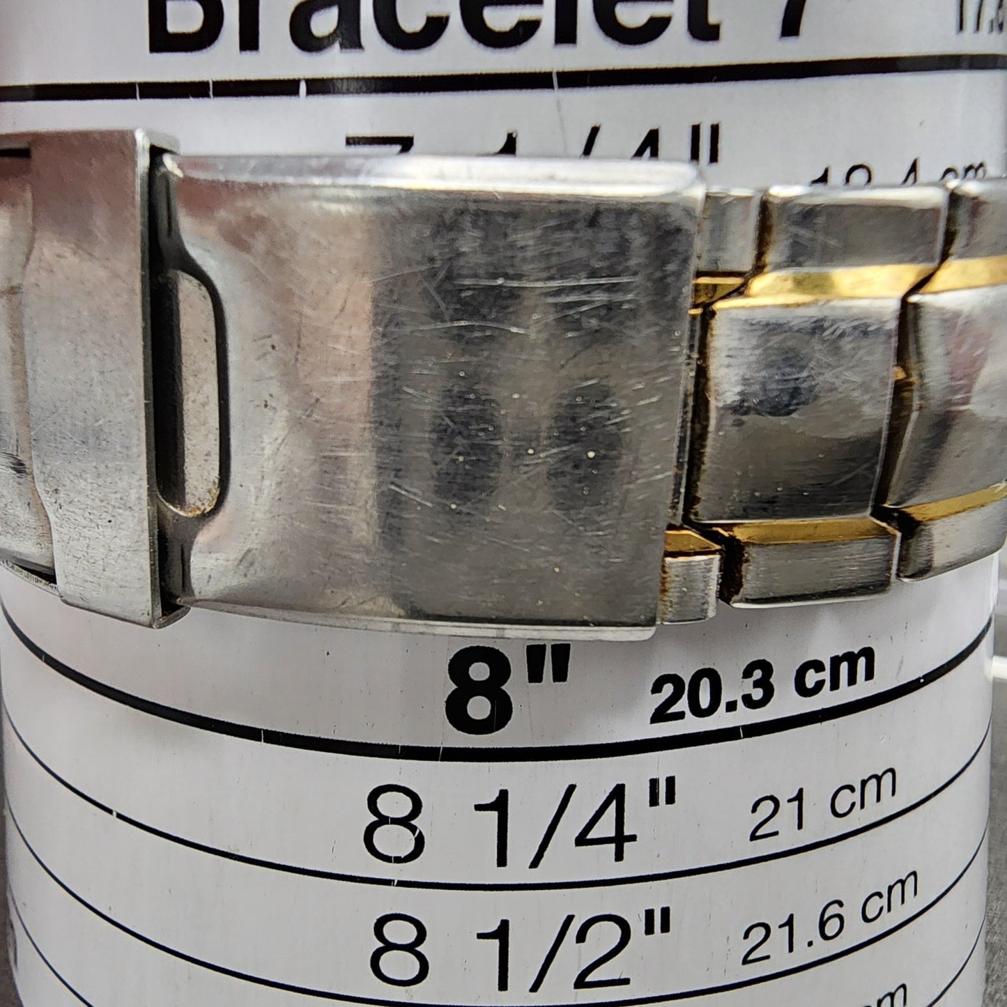 Bulova Tank Watch Men 27mm White Dial Two Tone Date Rectangle 98G85 New Battery