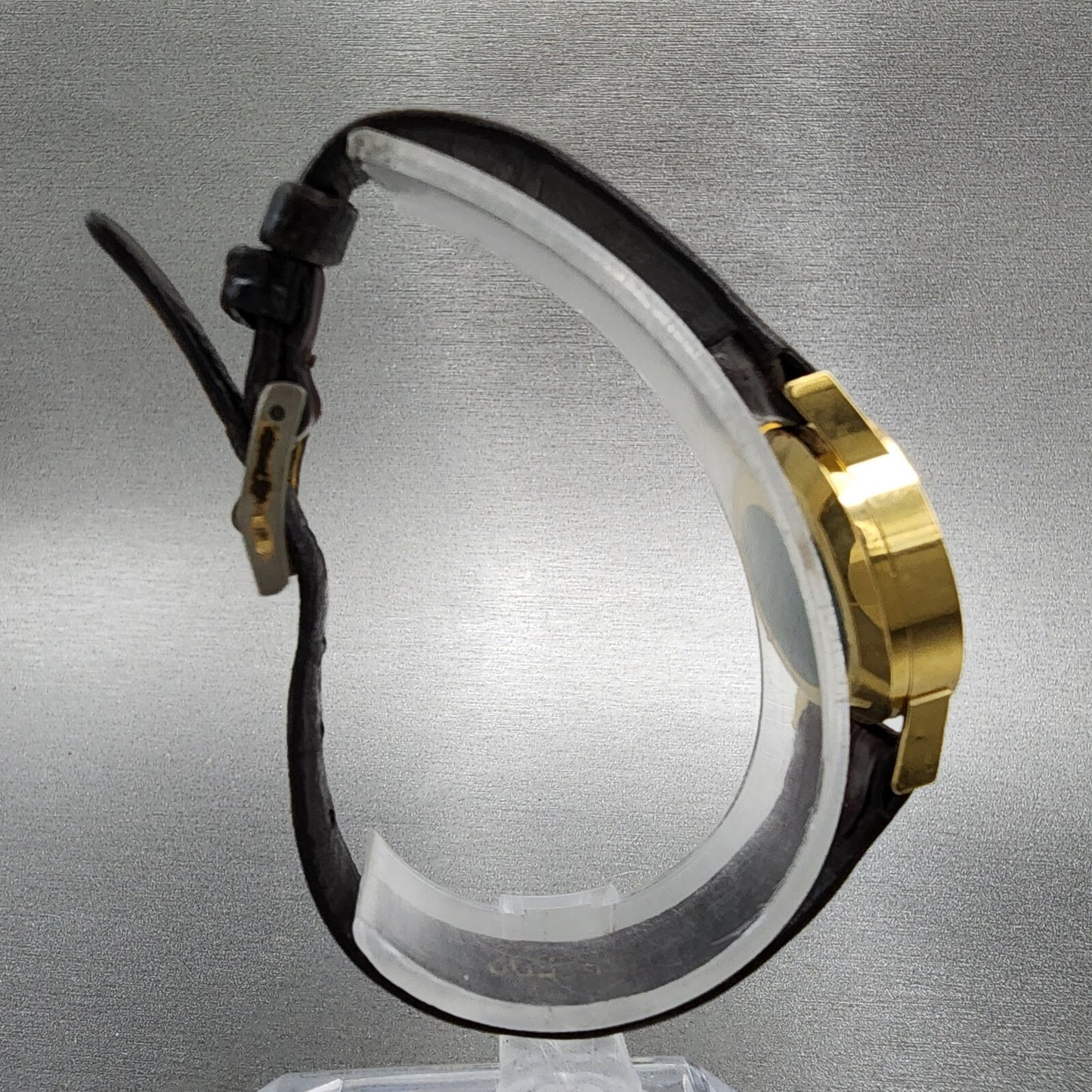 Technos Queen Extra Watch Women 23mm Tiger-eye Dial Gold Filled Manual Wind Runs
