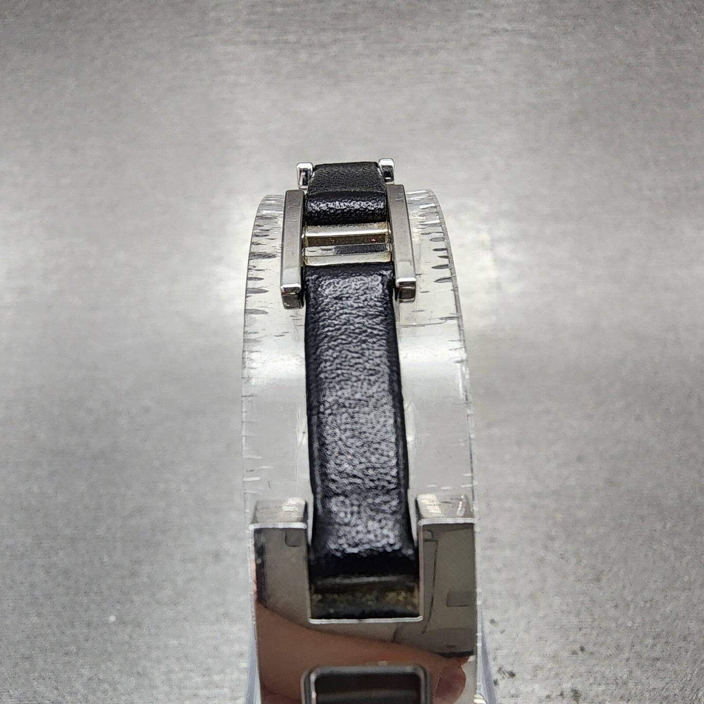 Gucci 3900L Tank Watch Women 12mm Black Dial Steel Rectangle PARTS
