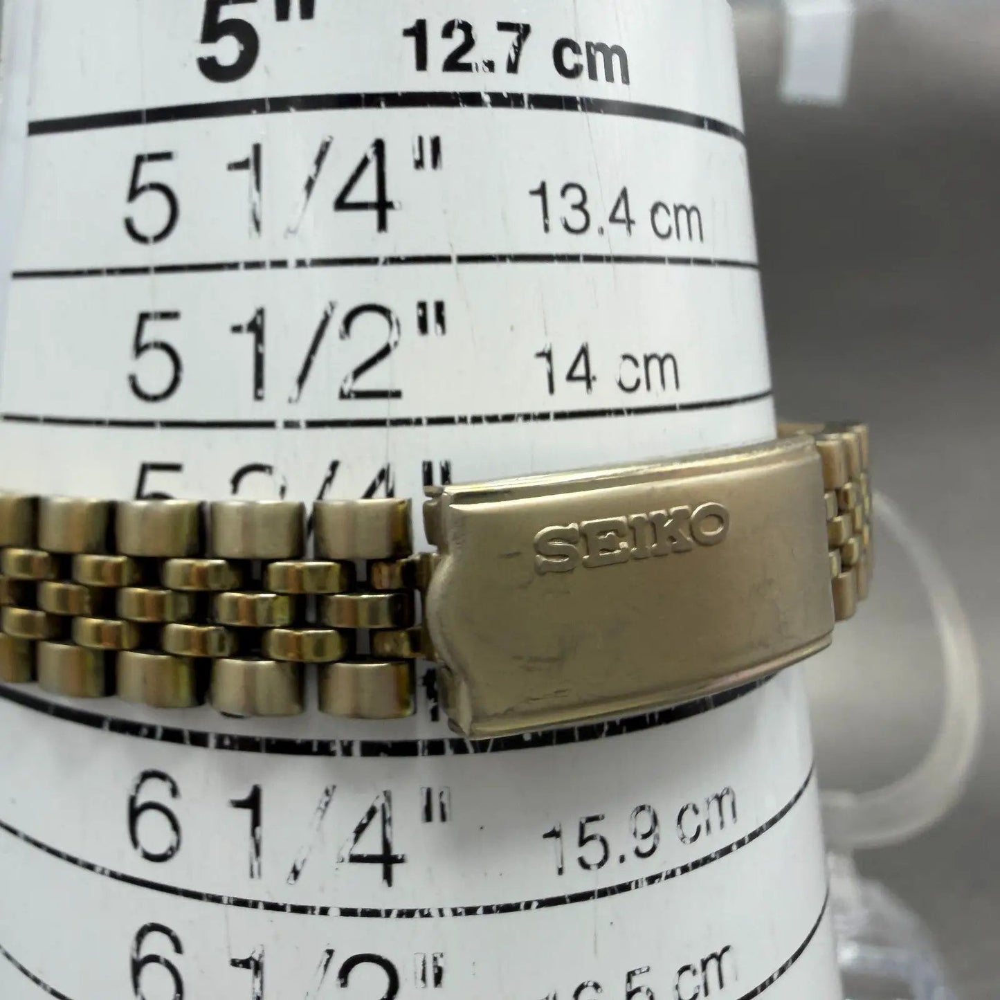 Seiko Watch Women 24mm Champagne Dial Gold Tone Daydate Round 7N83-0049 New Bat910