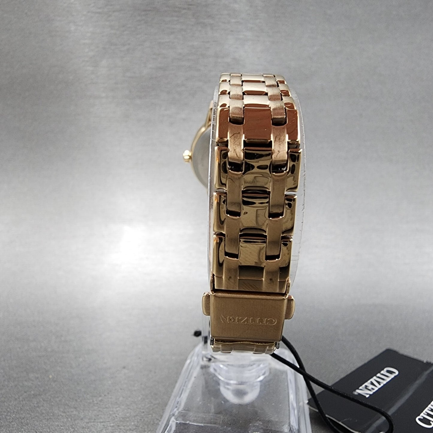 Citizen Eco-Drive Watch Women 29mm Silver Dial Rose Gold Tone Date FE1243-59A