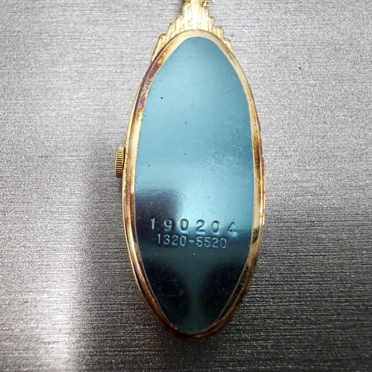 Seiko Necklace Watch Women 15mm Champagne Dial Gold Tone 1320-5520 New Battery