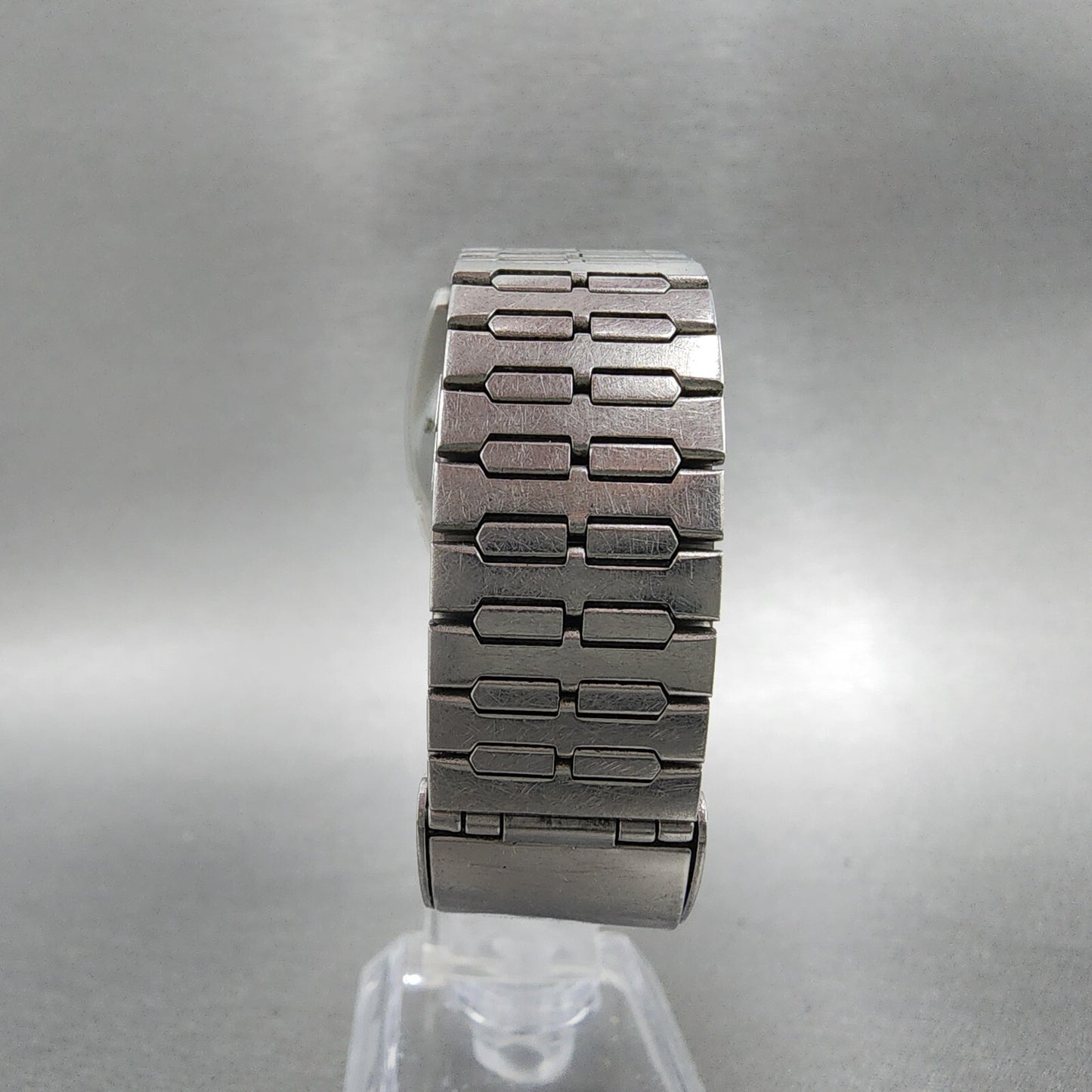 Ricoh Analog Digital Watch Men 33mm Blue Dial Steel Rectangle  PARTS
