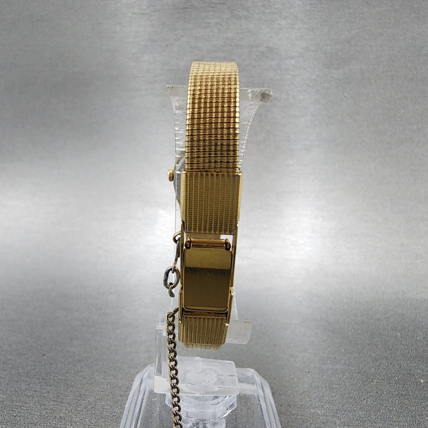 Seiko Watch Women 16mm Champagne Dial Gold Tone 2c20-5569 New Battery