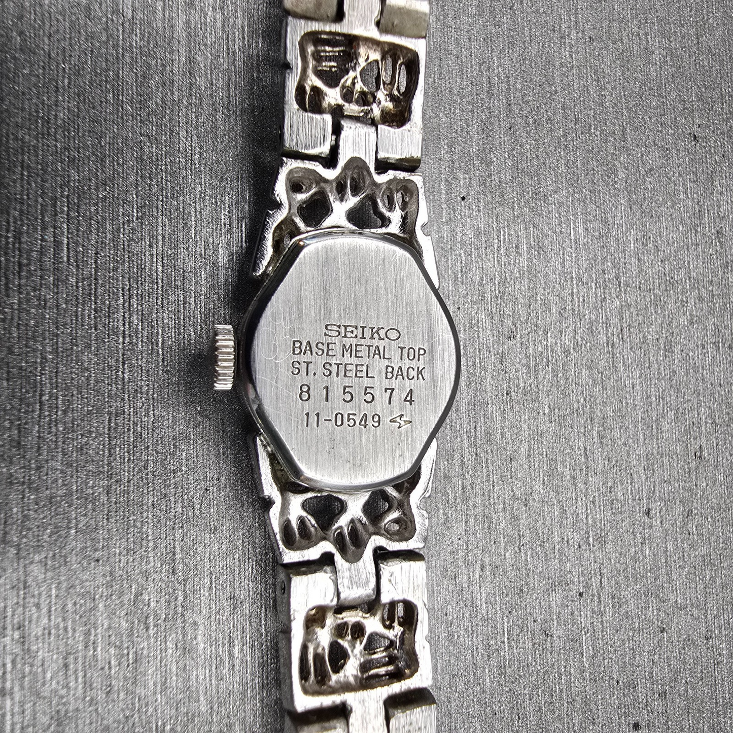 Seiko Watch Women 16mm Silver Dial Silver Tone Round 11-0549 Manual Wind Runs10