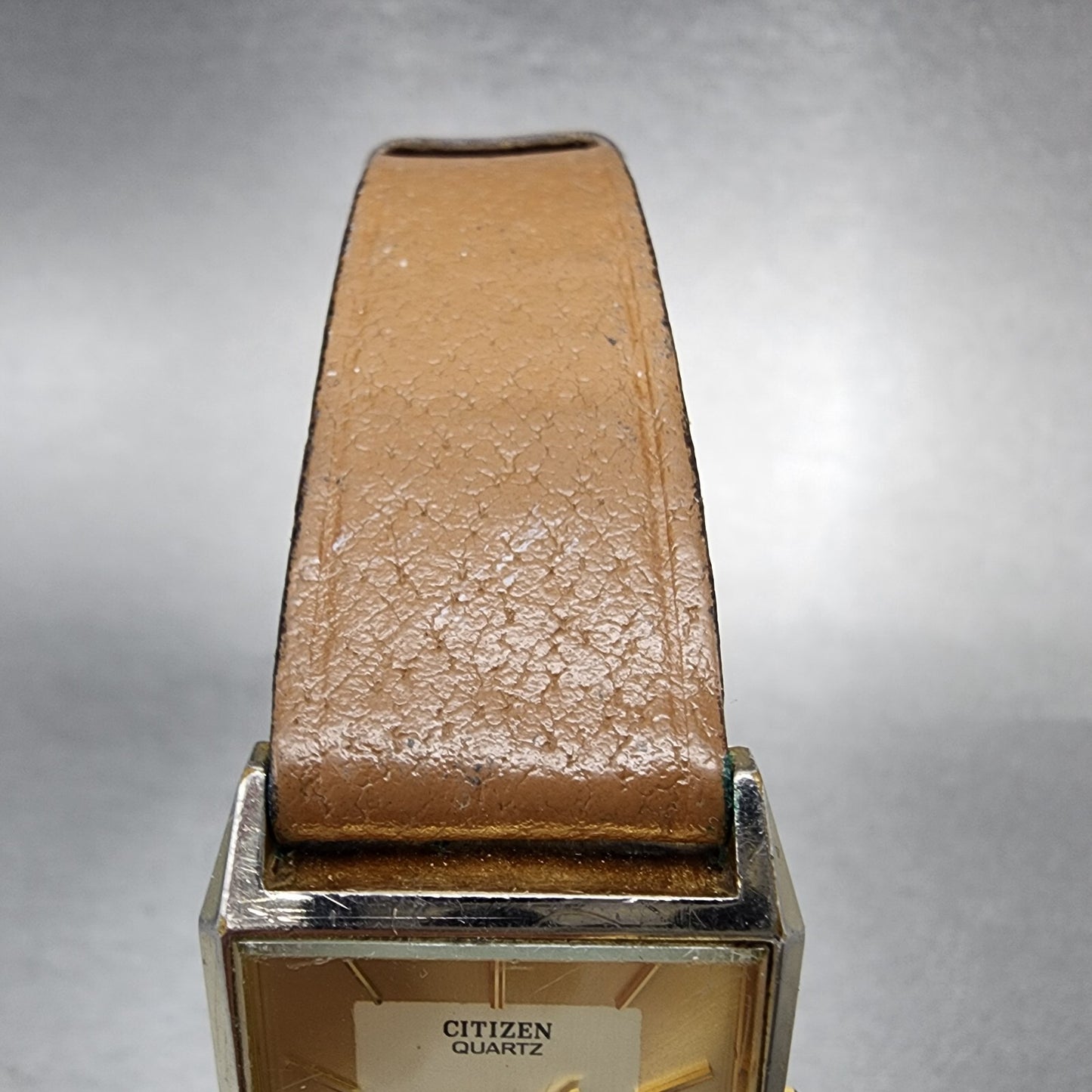 Citizen CQ Tank Watch Men 25mm Champagne Dial Gold Rectangle 6031-S06291 PARTS