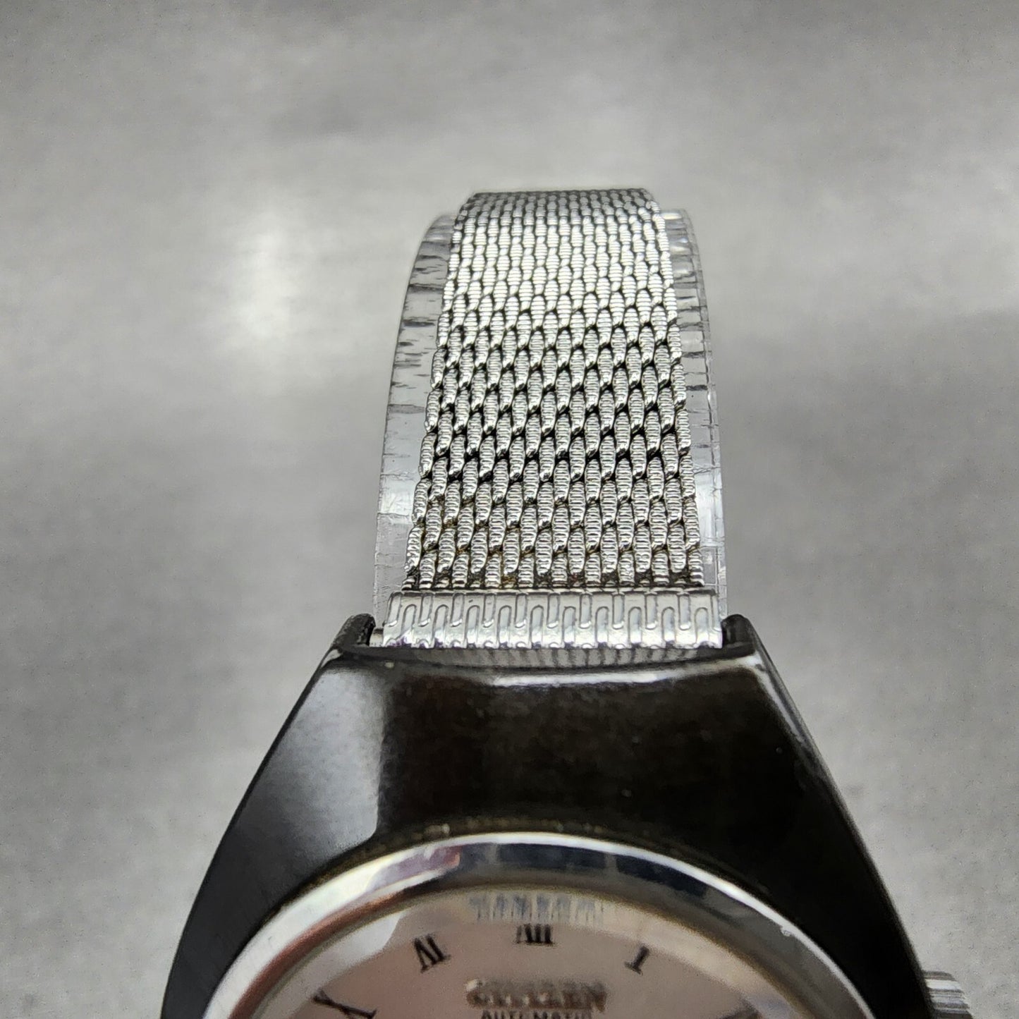 Citizen Automatic 28800 Watch Women 29mm Silver Dial Black Tone 4-691164k Runs