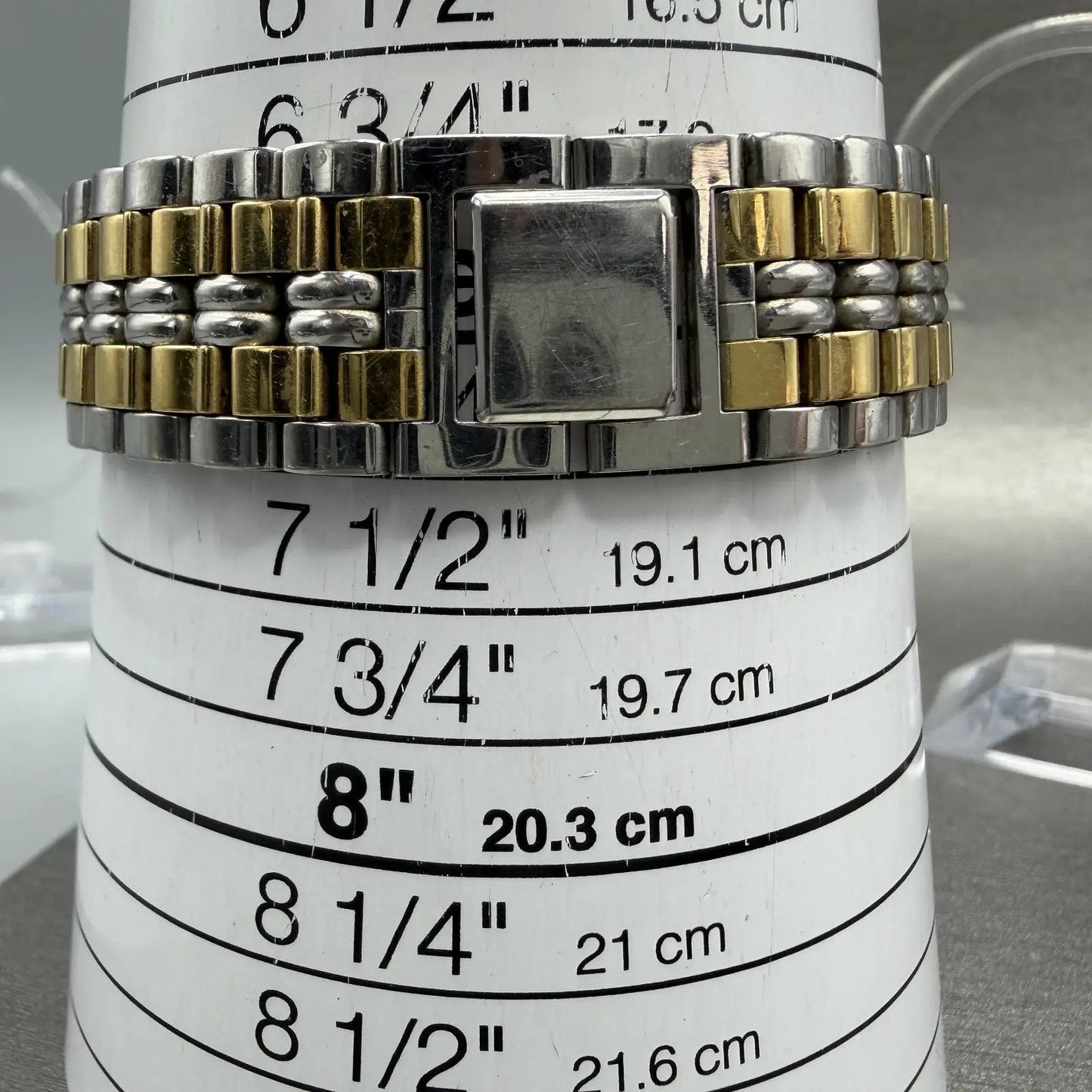 Seiko SX Tank Watch Men 27mm Silver Dial Two Tone Rectangle V7015K90 New Batt10
