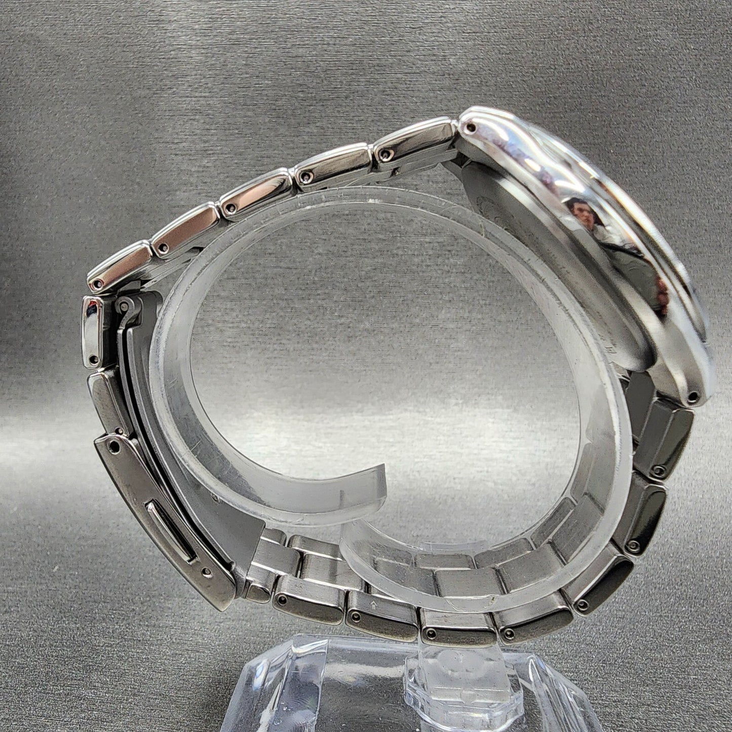 Citizen Eco-Drive Atomic Watch Men 37mm White Dial Titanium Date H110-T018360