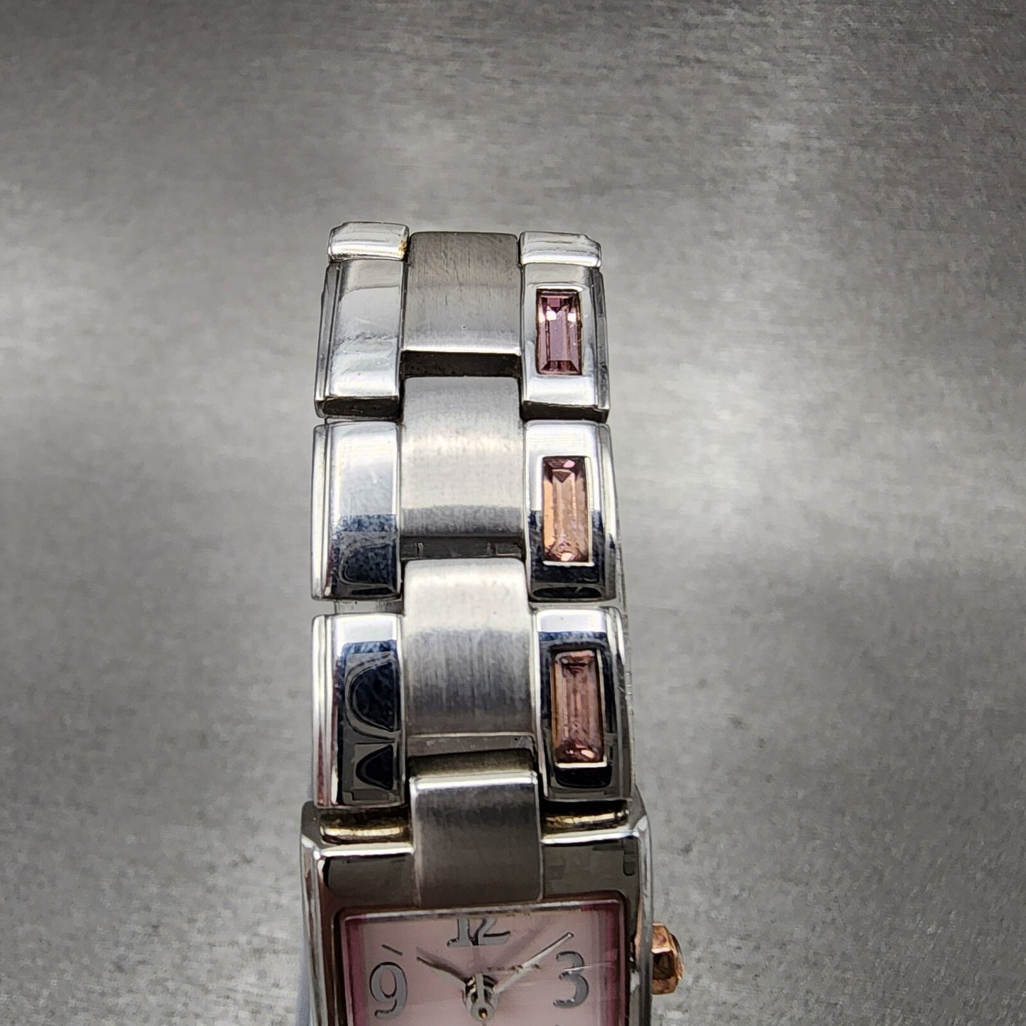 Seiko Wired Tank Watch Women 16mm White Dial Silver Tone 1n01-0fe0 New Battery