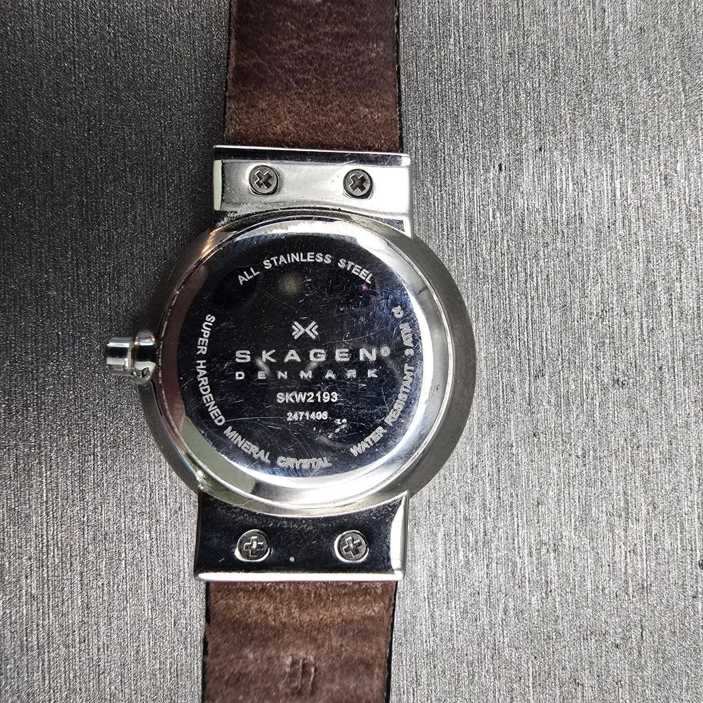 Skagen Ancher Watch Women 26mm Black Dial Silver Tone Round SKW2193 New Battery10