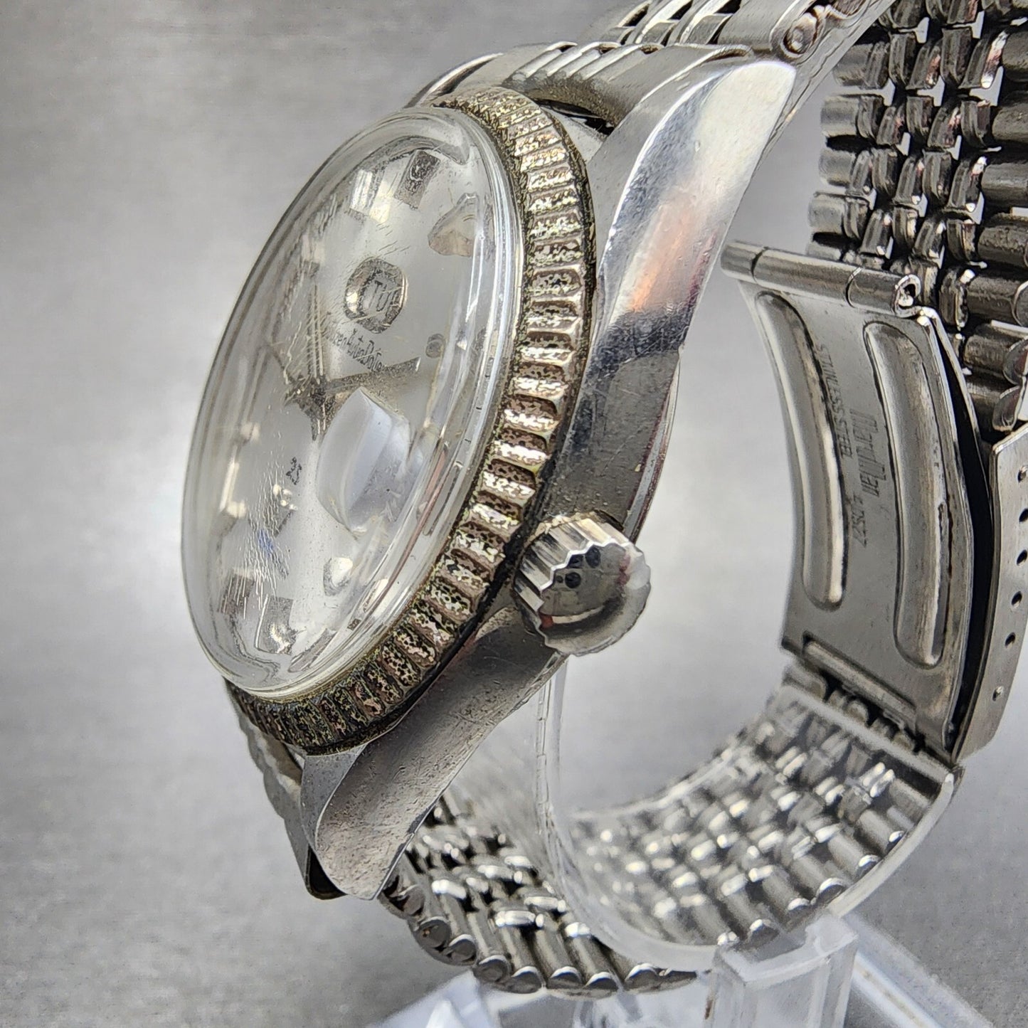 Citizen Auto Dater Watch Men 37mm Silver Dial Steel Daydate Round Automatic Run