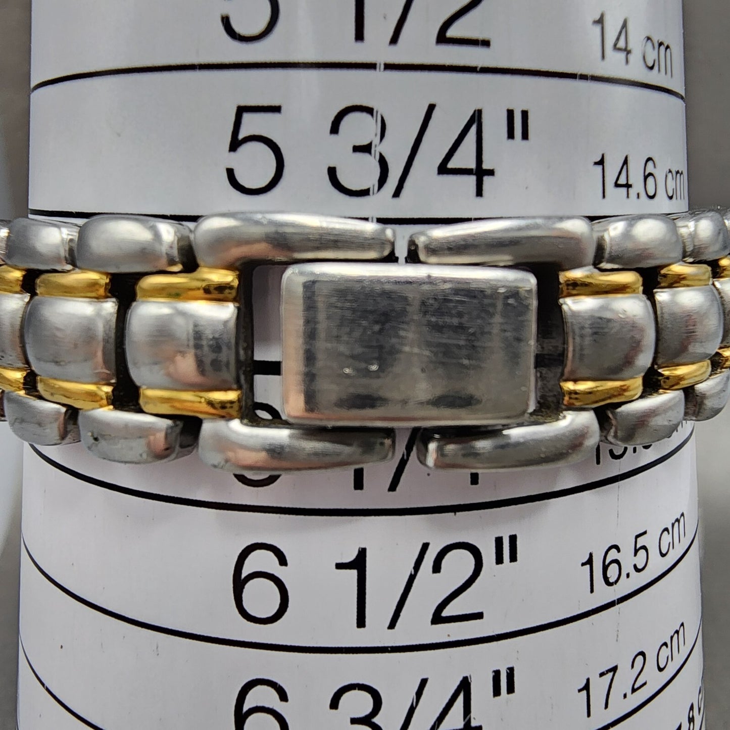 Seiko SQ 50 Watch Women 25mm White Dial Two Tone Date 7n820301 New Battery11
