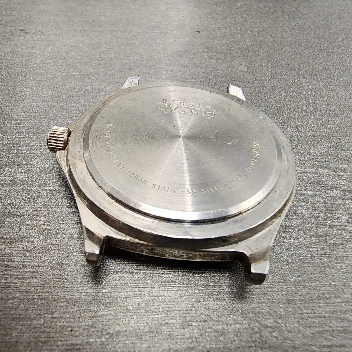 Pulsar Watch Men 37mm White Dial Silver Tone Date Round Y1477040 PARTS12
